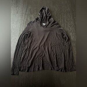 Aerie Women’s Black Hoodie with Slit in the Back (Like NEW)